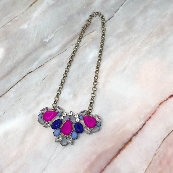 J. Crew Jewelry - J. Crew Statement Necklace Blue & Purple